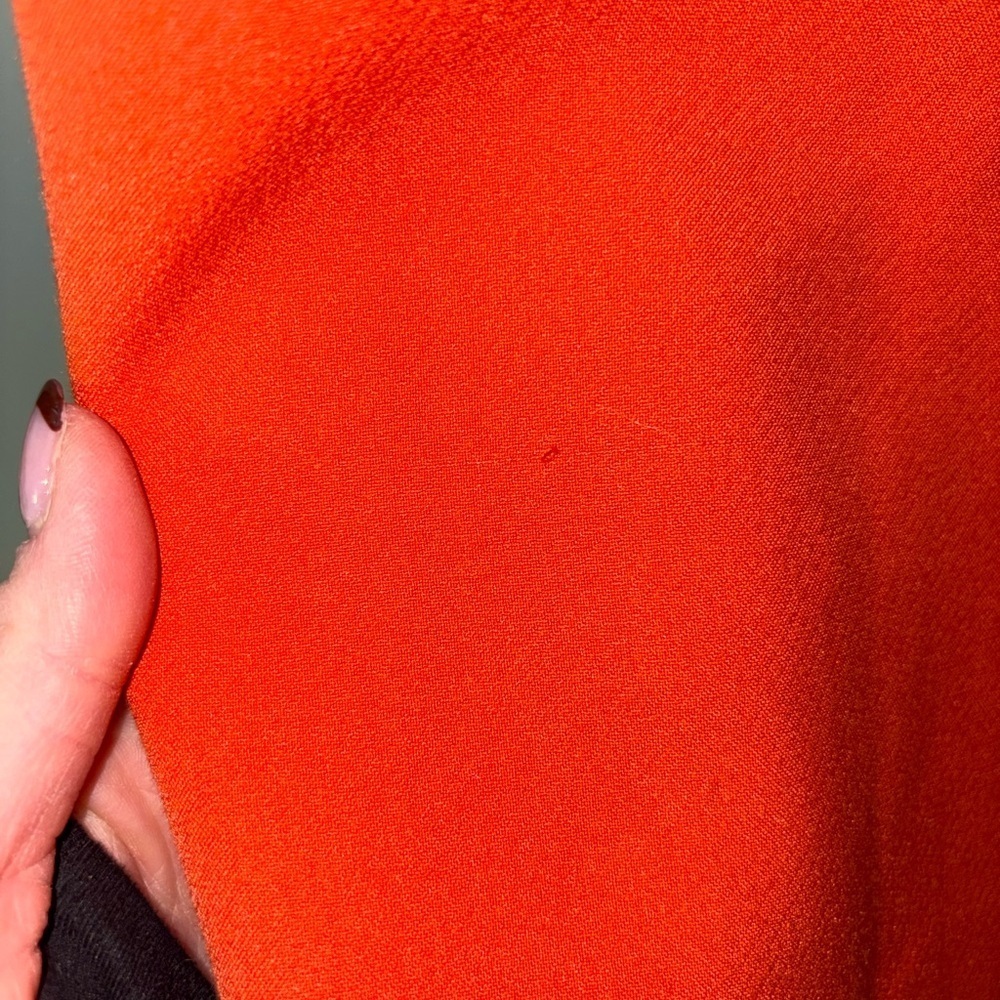 Talbots Vibrant Orange Pencil Skirt - Picture 4 of 7
